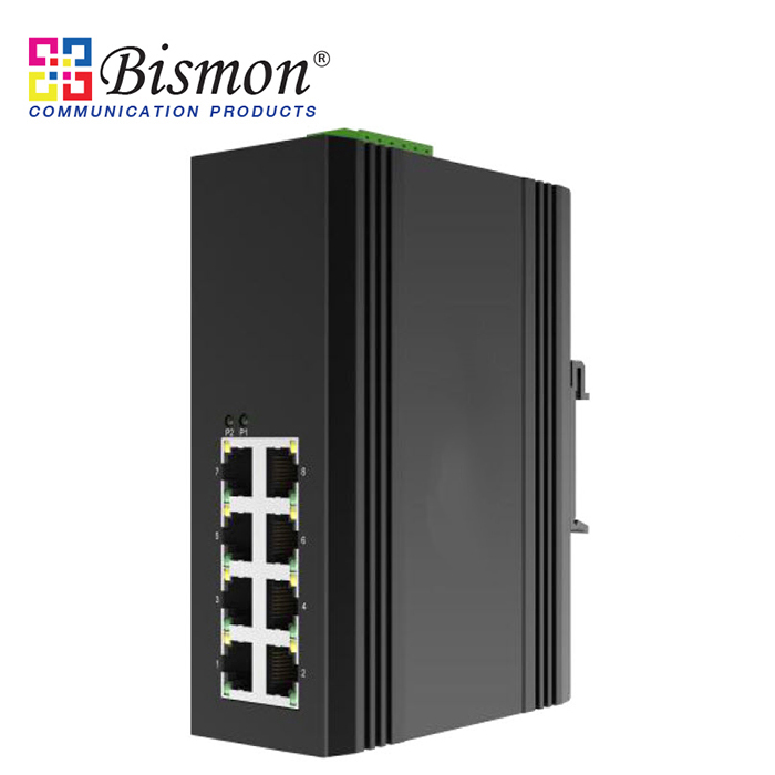 8x10-100Base-T-Industrial-Switch-Unmanaged